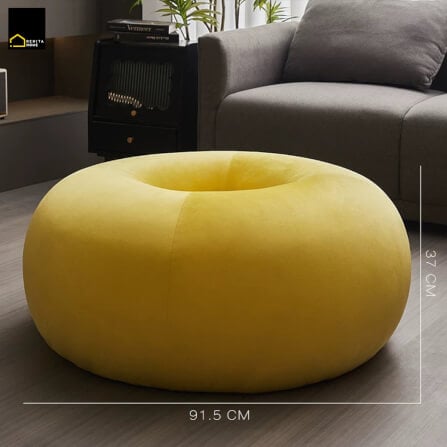 เก้าอี้สตูล RENITA HOME รุ่น DONUT STOOL สีเหลือง_6